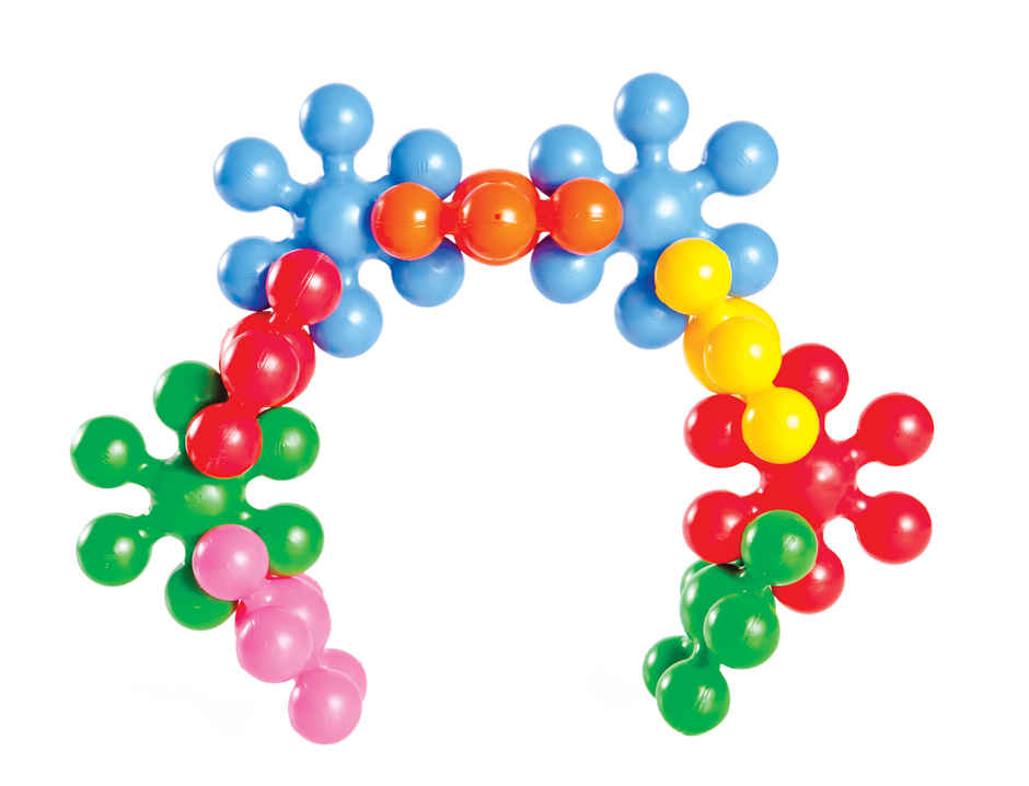 Funskool Star Links Multicoloured Interlocking Learning Educational Blocks